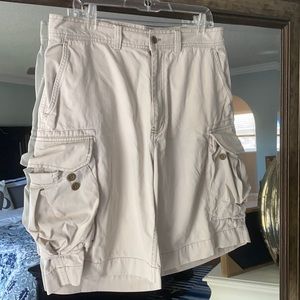 Mens Polo Brand Chino Khaki Cargo Shorts